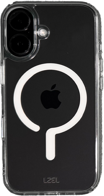 LZEl iPhone 16 Plus MagClear Fusion Case With MagSafe Clear | CLEAR/WHITE LZEl iPhone 16 Plus MagClear Fusion Case With MagSafe Clear | CLEAR/WHITE